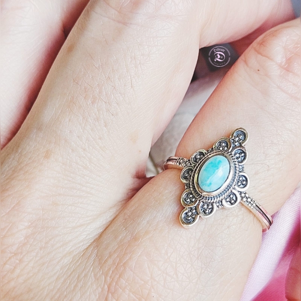 Anel Indiano Larimar - Image 2