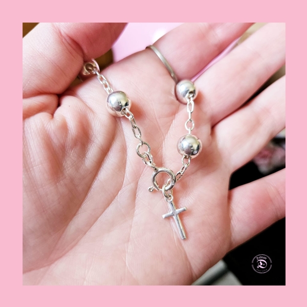 Pulseira de Bolas com Pingente - Image 2