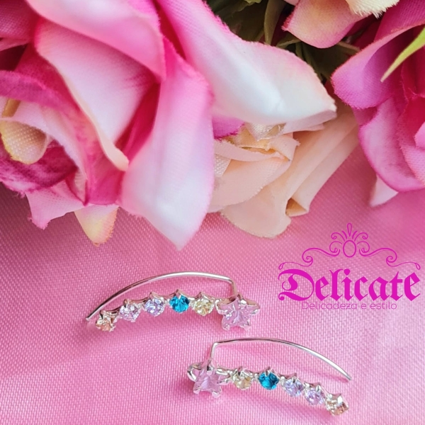 Ear Cuff Estrela Cadente Arco Iris - Image 2